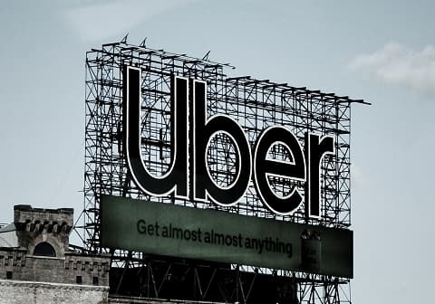 Image of Uber billboard sign