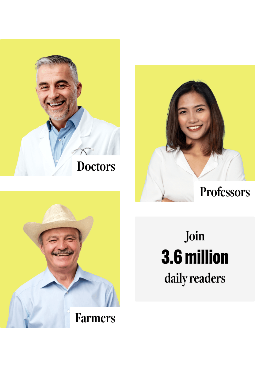 A mosaic of people who represent different professions